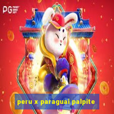 peru x paraguai palpite