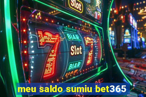 meu saldo sumiu bet365