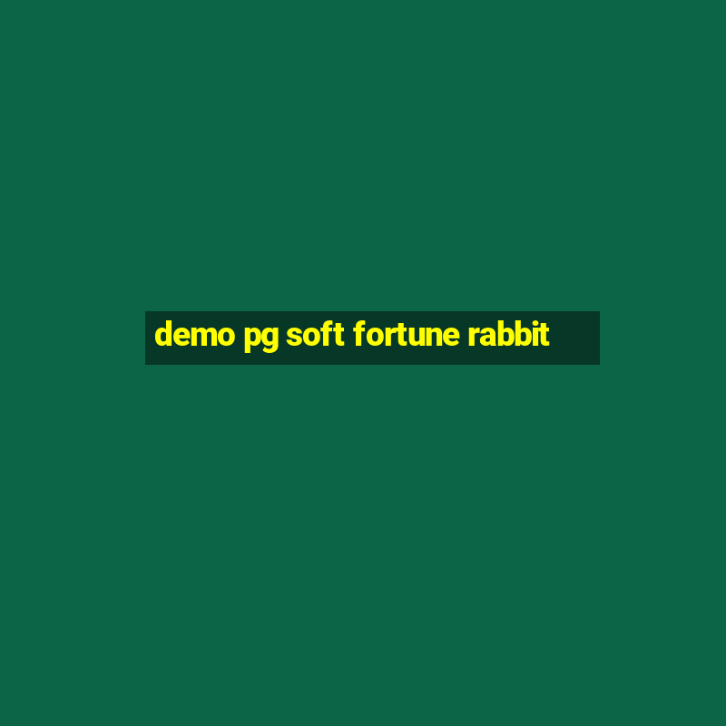 demo pg soft fortune rabbit