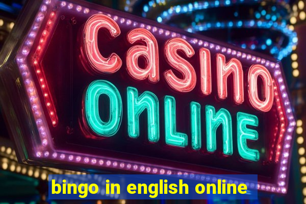 bingo in english online