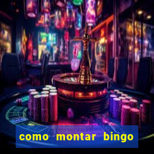 como montar bingo brinquedos toia