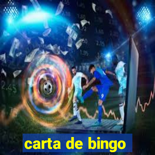 carta de bingo