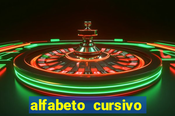 alfabeto cursivo para treinar caligrafia