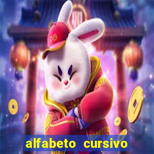 alfabeto cursivo para treinar caligrafia