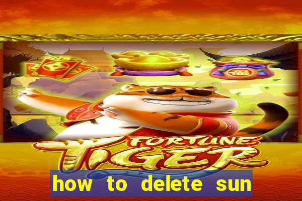 how to delete sun bingo account