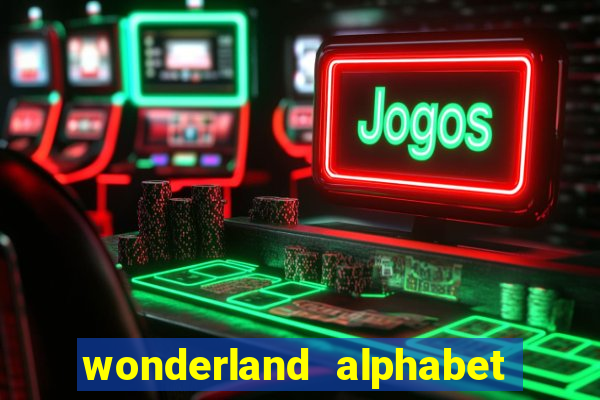 wonderland alphabet comic studio