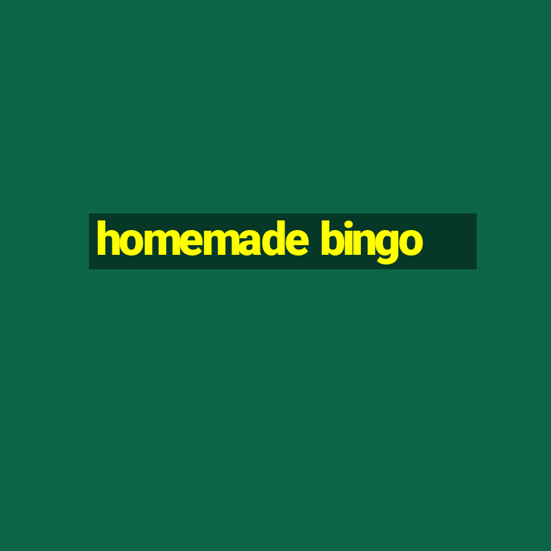 homemade bingo