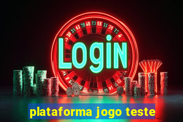 plataforma jogo teste