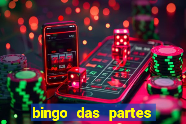 bingo das partes do corpo