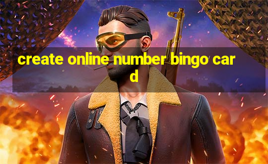 create online number bingo card