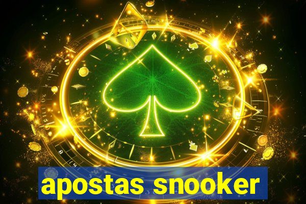 apostas snooker