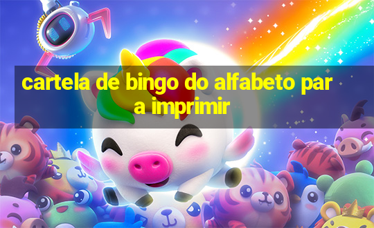 cartela de bingo do alfabeto para imprimir