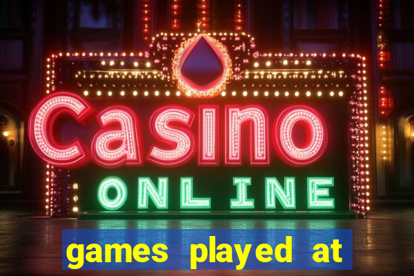 games played at the casino