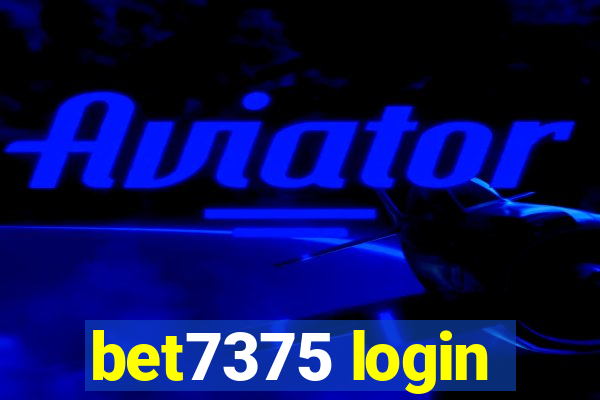 bet7375 login