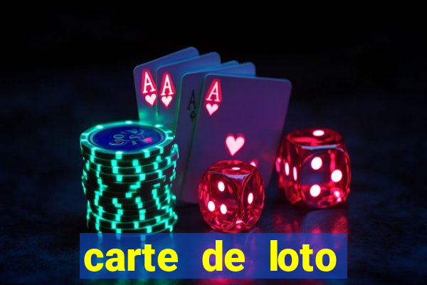 carte de loto bingo a imprimer gratuit