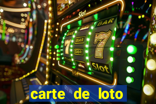 carte de loto bingo a imprimer gratuit