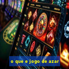 o que e jogo de azar