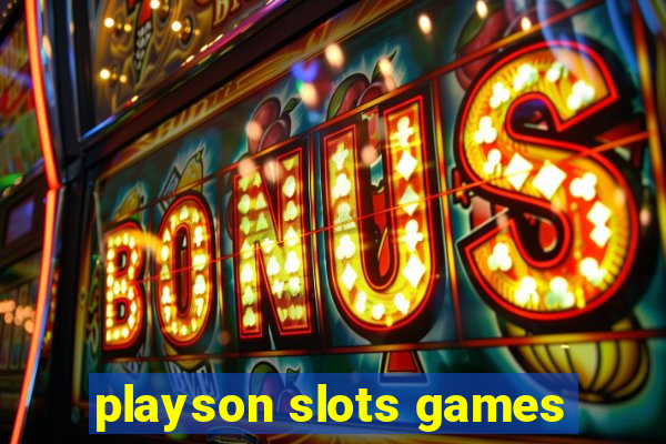 playson slots games