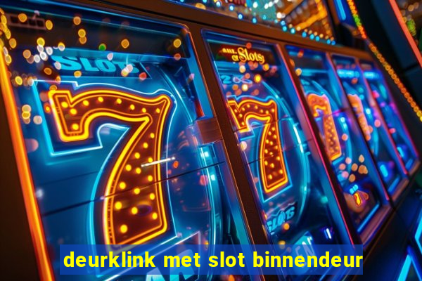 deurklink met slot binnendeur