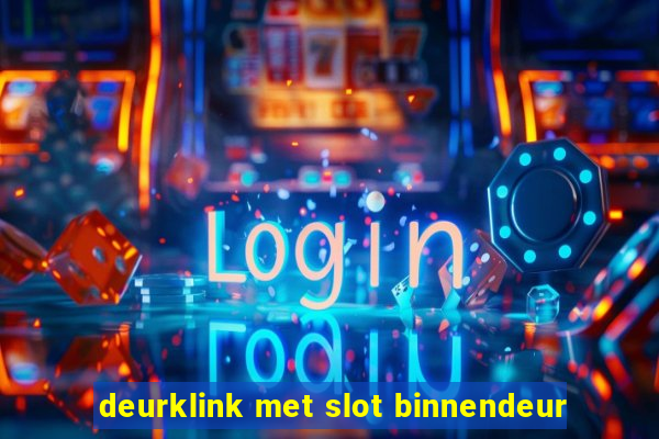 deurklink met slot binnendeur