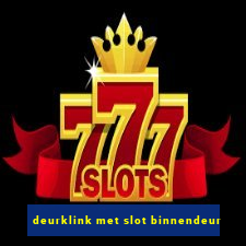 deurklink met slot binnendeur