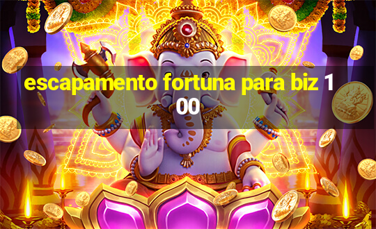 escapamento fortuna para biz 100