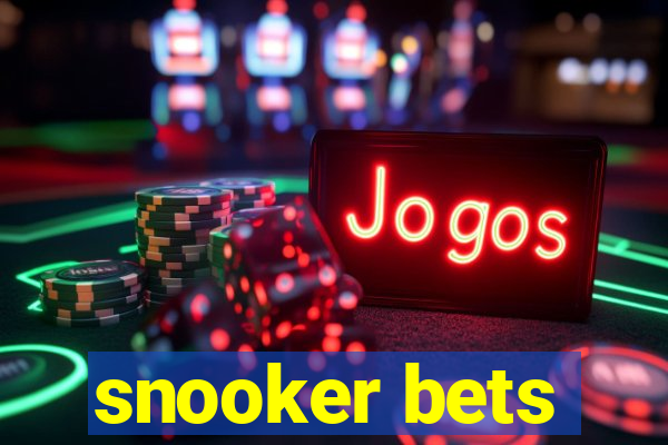 snooker bets