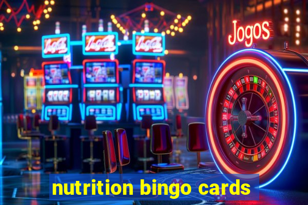 nutrition bingo cards