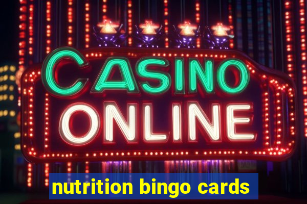 nutrition bingo cards