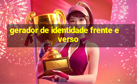 gerador de identidade frente e verso