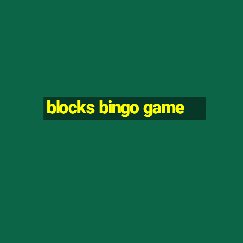 blocks bingo game