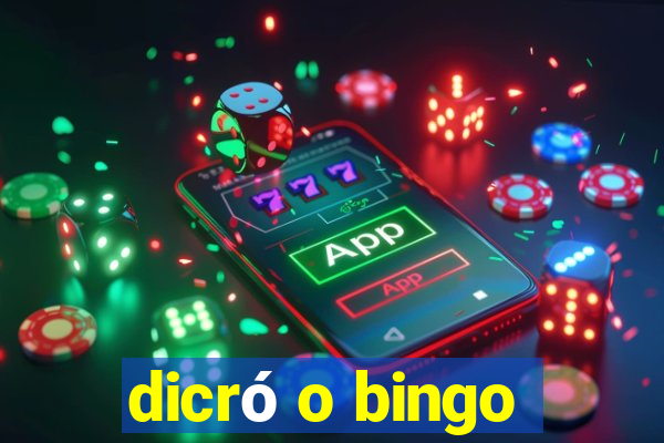 dicró o bingo