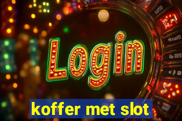 koffer met slot