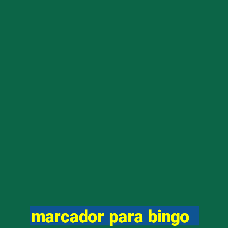 marcador para bingo