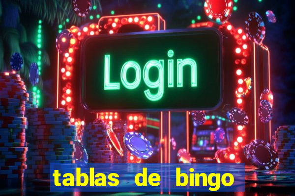 tablas de bingo para imprimir en excel