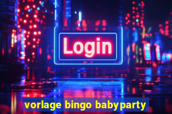 vorlage bingo babyparty