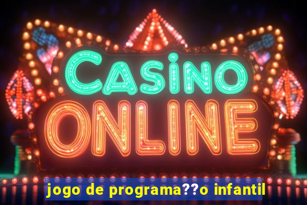 jogo de programa??o infantil