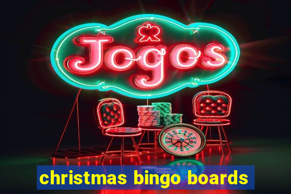 christmas bingo boards