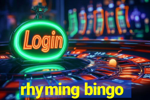 rhyming bingo