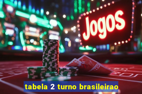 tabela 2 turno brasileirao