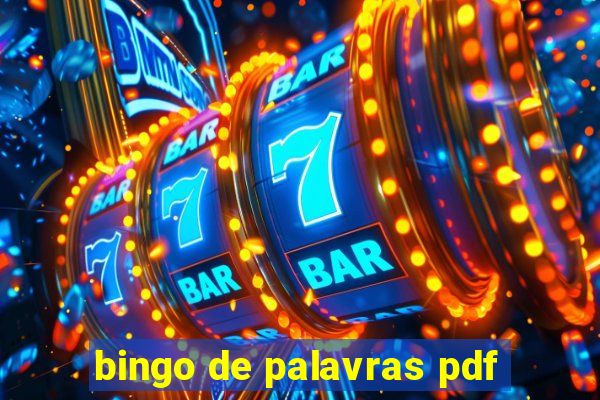 bingo de palavras pdf