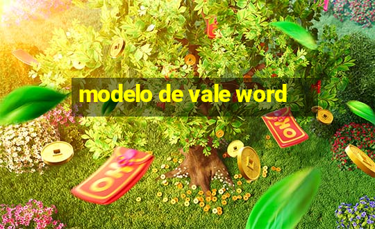 modelo de vale word