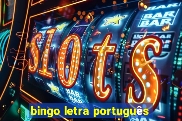 bingo letra português