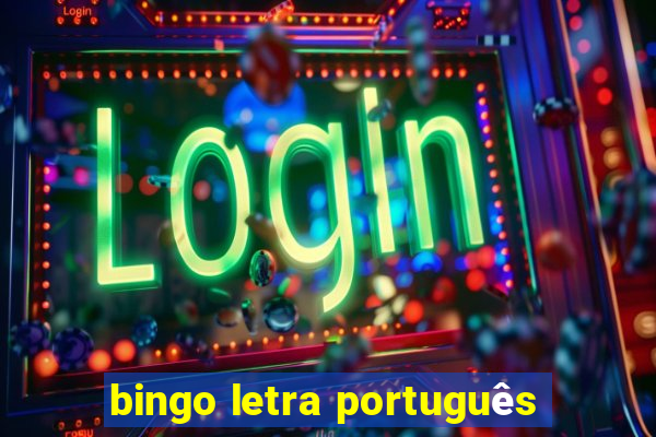 bingo letra português