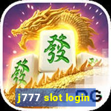 j777 slot login