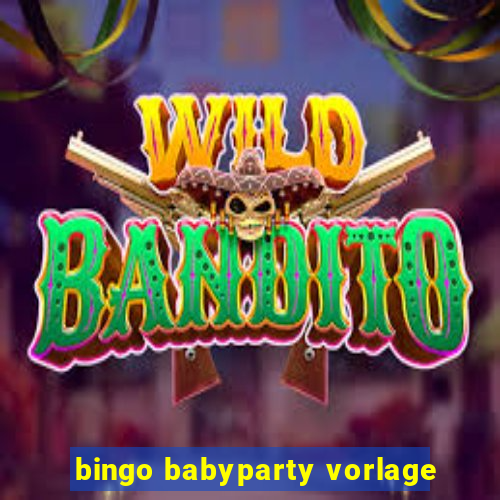 bingo babyparty vorlage