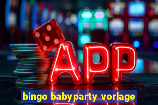 bingo babyparty vorlage