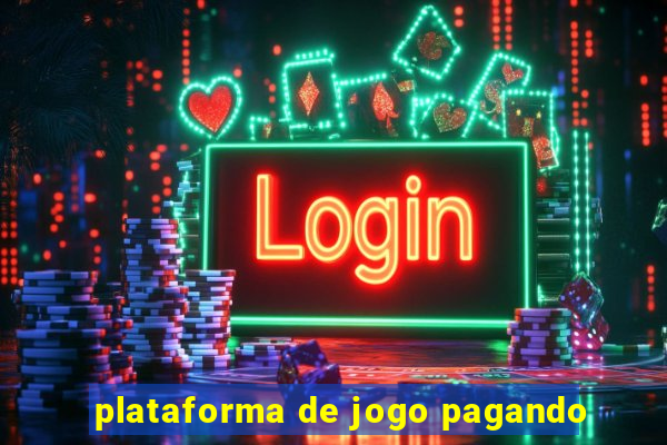 plataforma de jogo pagando