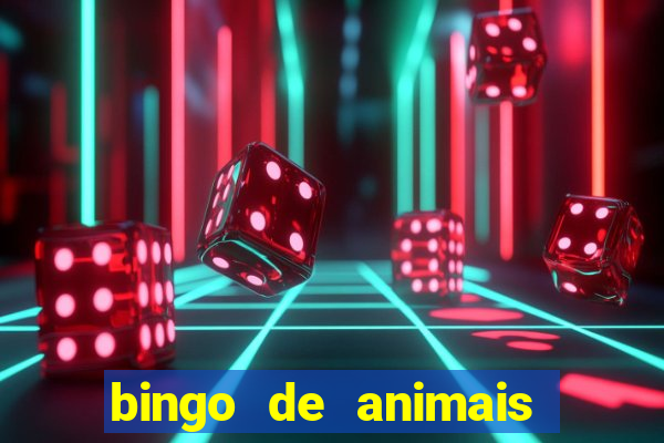 bingo de animais para imprimir e colorir