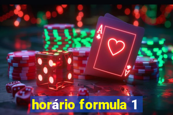 horário formula 1